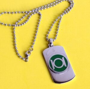 DC Comics Green Lantern Stainless Steel Dog Tag Pendant